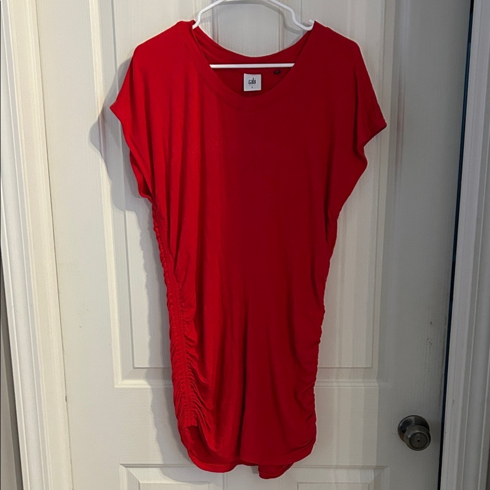 Cabi size large red casual dress